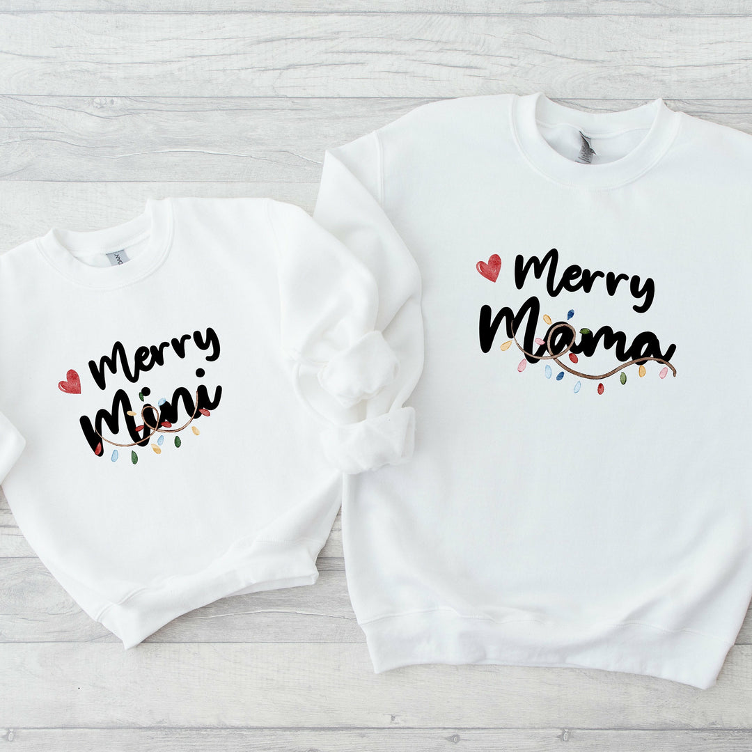 Christmas Merry Mum & Mini Sweatshirt/Babygrow