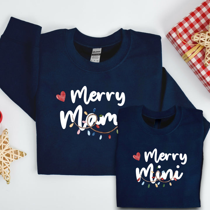 Christmas Merry Mum & Mini Sweatshirt/Babygrow