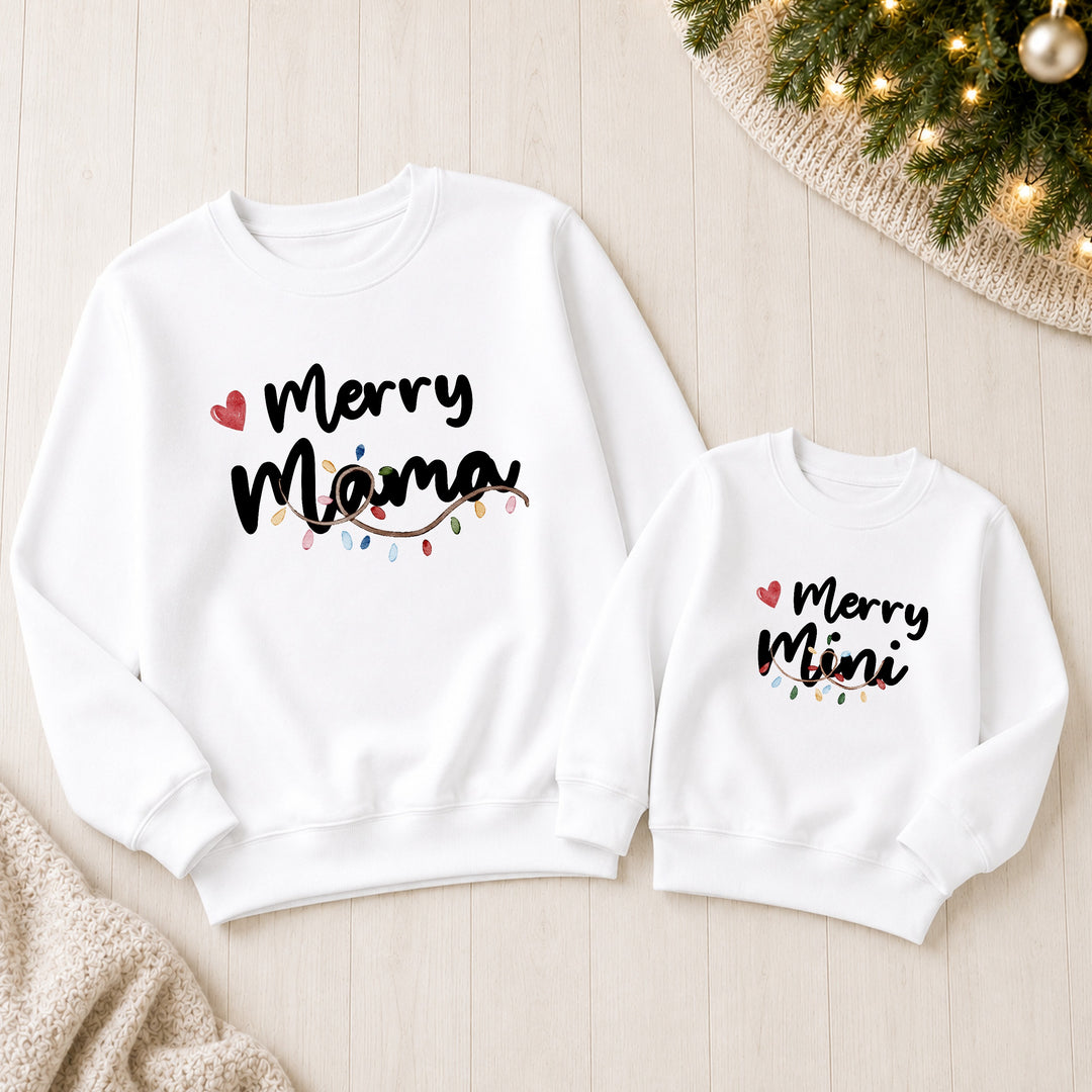 Personalised Merry Family Matching Christmas Jumpers