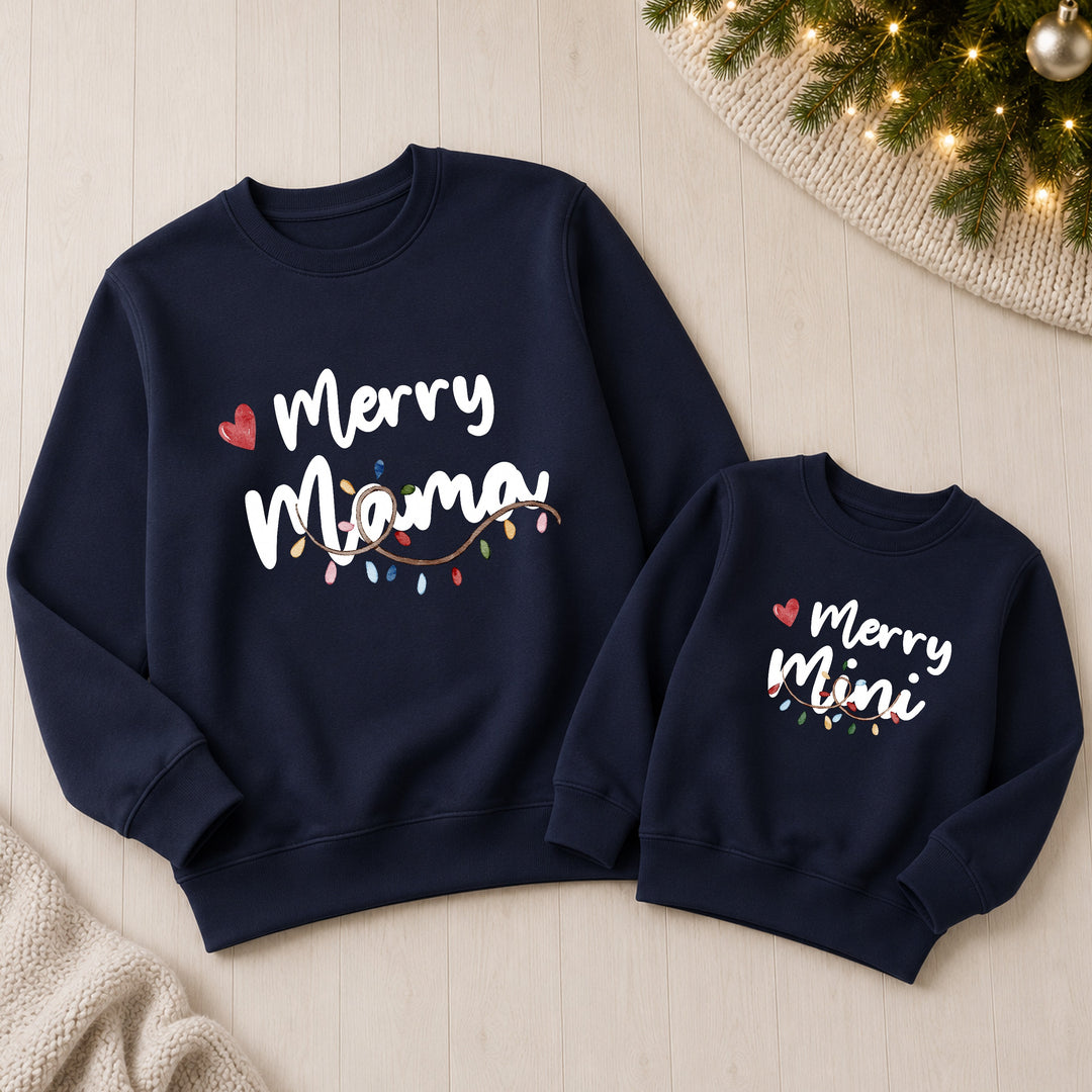 Personalised Merry Family Matching Christmas Jumpers