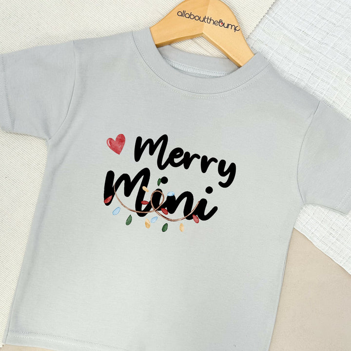 Personalised Merry Mini Christmas T-shirt