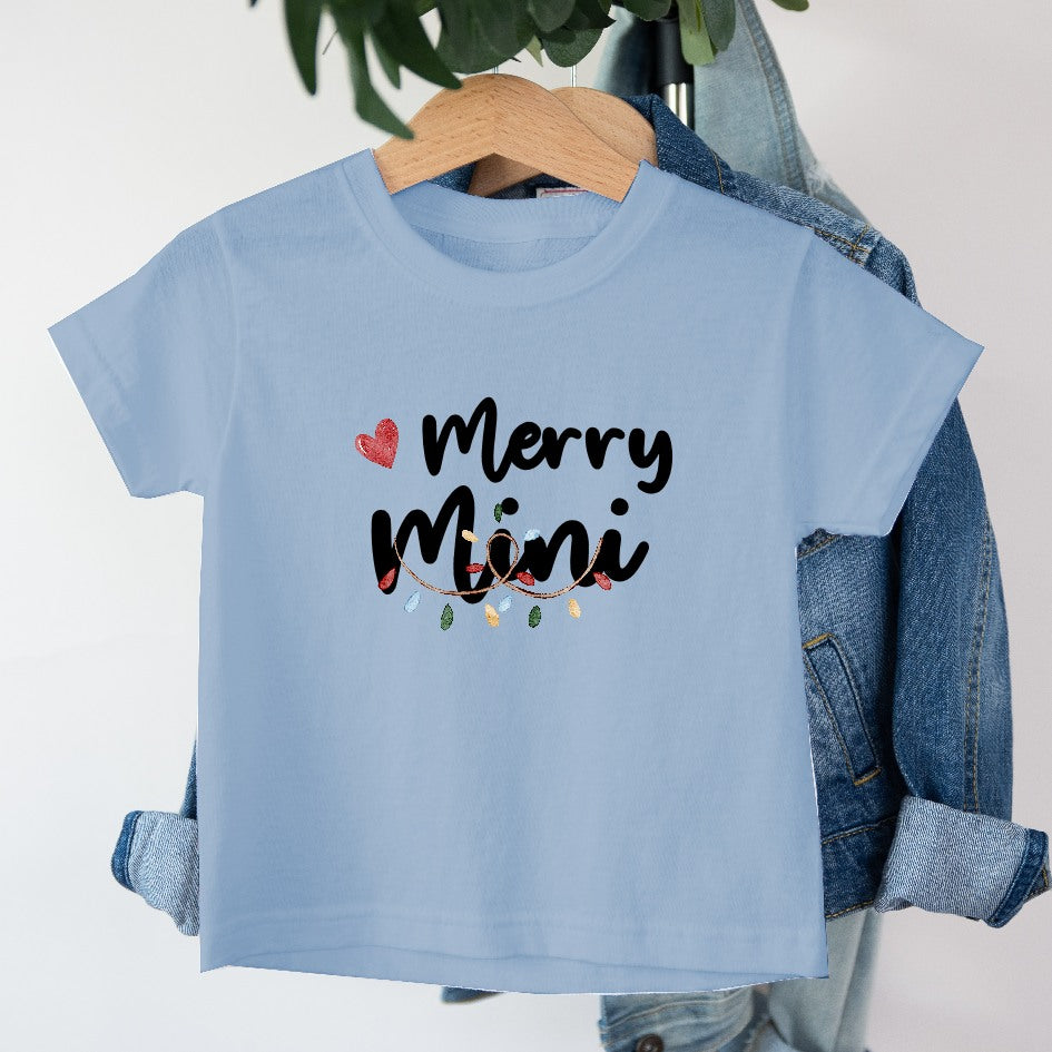 Personalised Merry Mini Christmas T-shirt