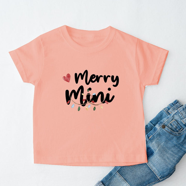 Personalised Merry Mini Christmas T-shirt