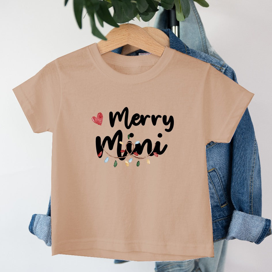 Personalised Merry Mini Christmas T-shirt