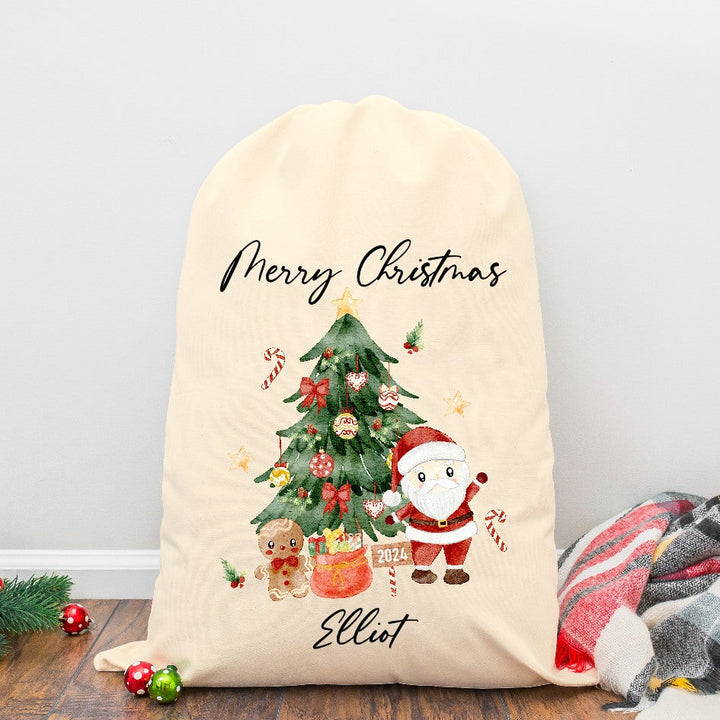 Personalised Merry Christmas Santa Sack