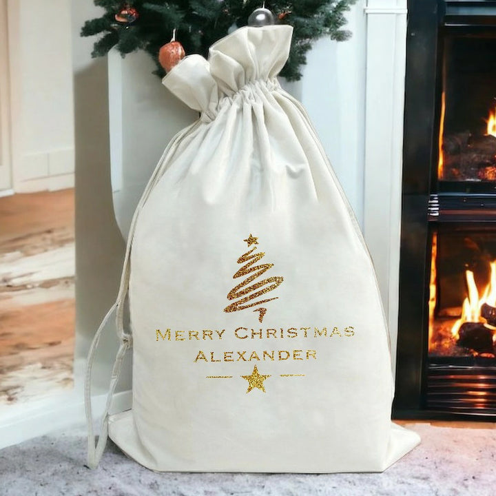 Personalised Merry Christmas Christmas Santa Sacks