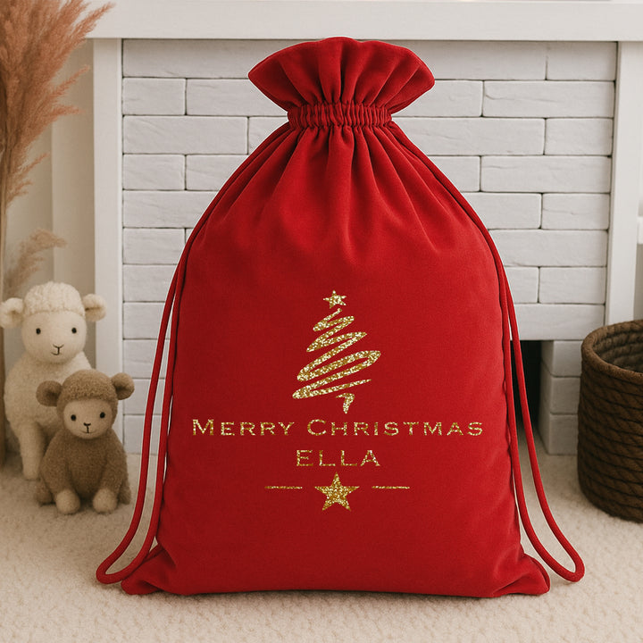 Personalised Merry Christmas Christmas Santa Sacks