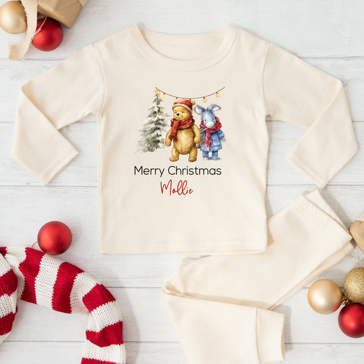 Personalised Classic Winnie the Pooh Christmas Pyjamas