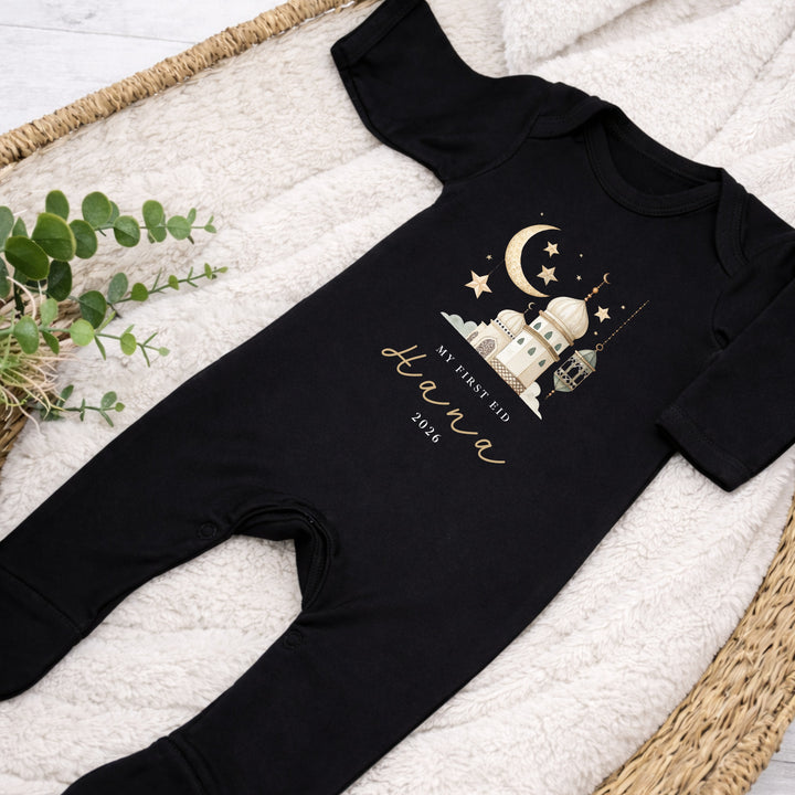 Personalised My First Eid Baby Grow, Vest or Bib