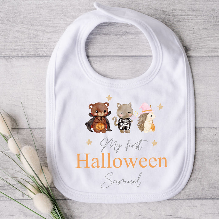 Personalised My First Halloween Animals Babygrow/Vest/Bib