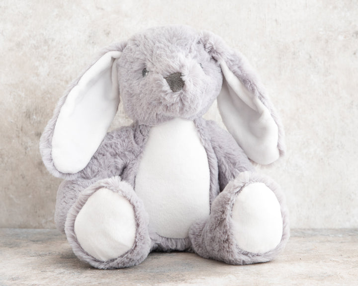 Personalised Blue Christmas Rabbit Bunny/Reindeer Teddy