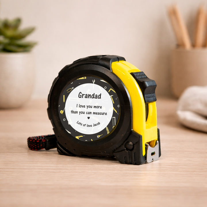 Personalised Daddy I Love You More Tape Measure