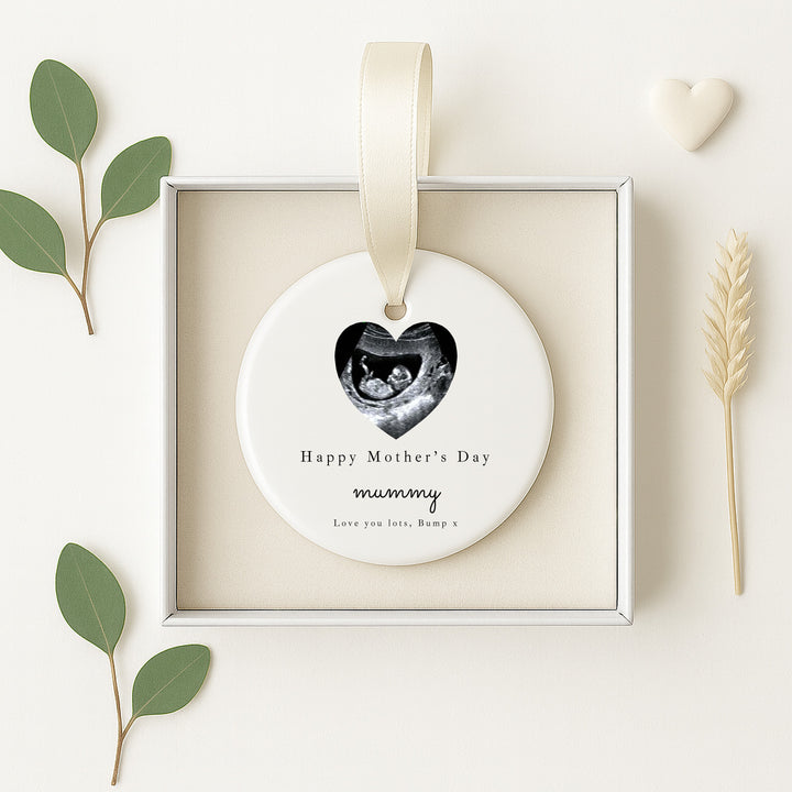 Personalised Happy Mother's Day Scan Ceramic Ornament