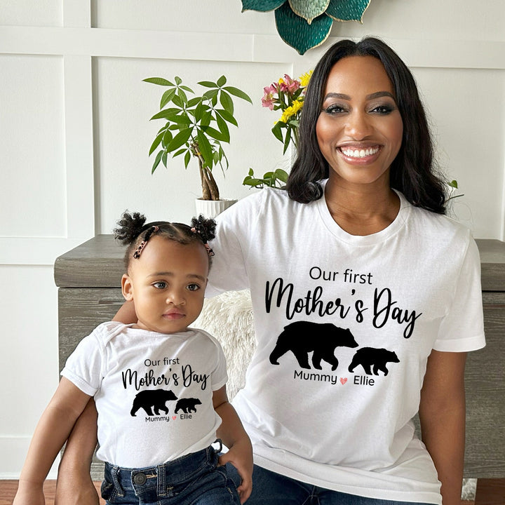 Mum and Mini Mother's Day Bears Matching Outfits