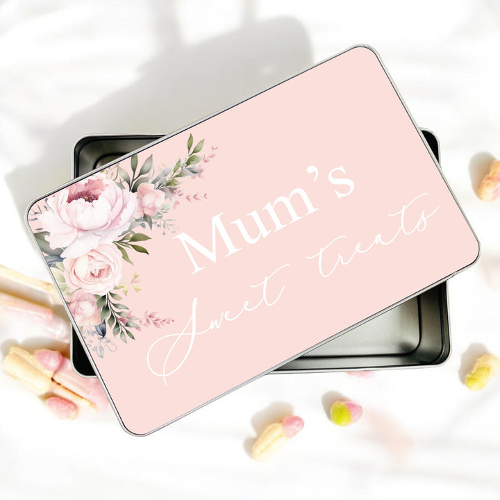 Personalised Pink Mum's Sweet Treats Tin