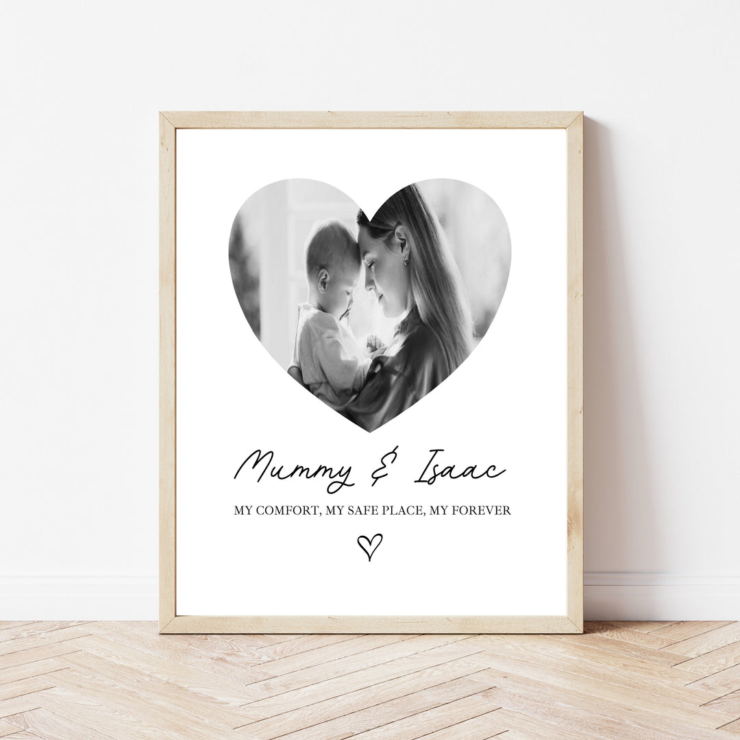 Personalised Mummy & Me Mother's Day Poster