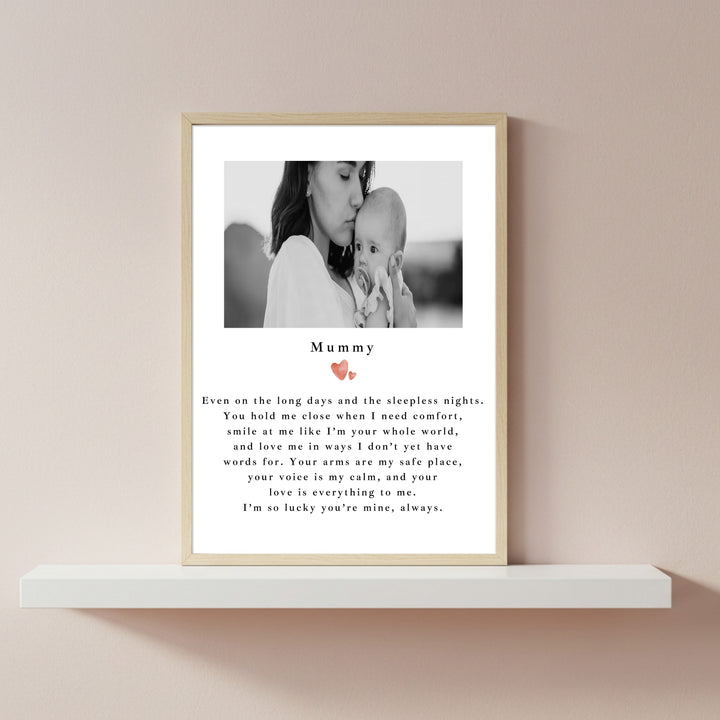 Personalised Poem Mother's Day Poster