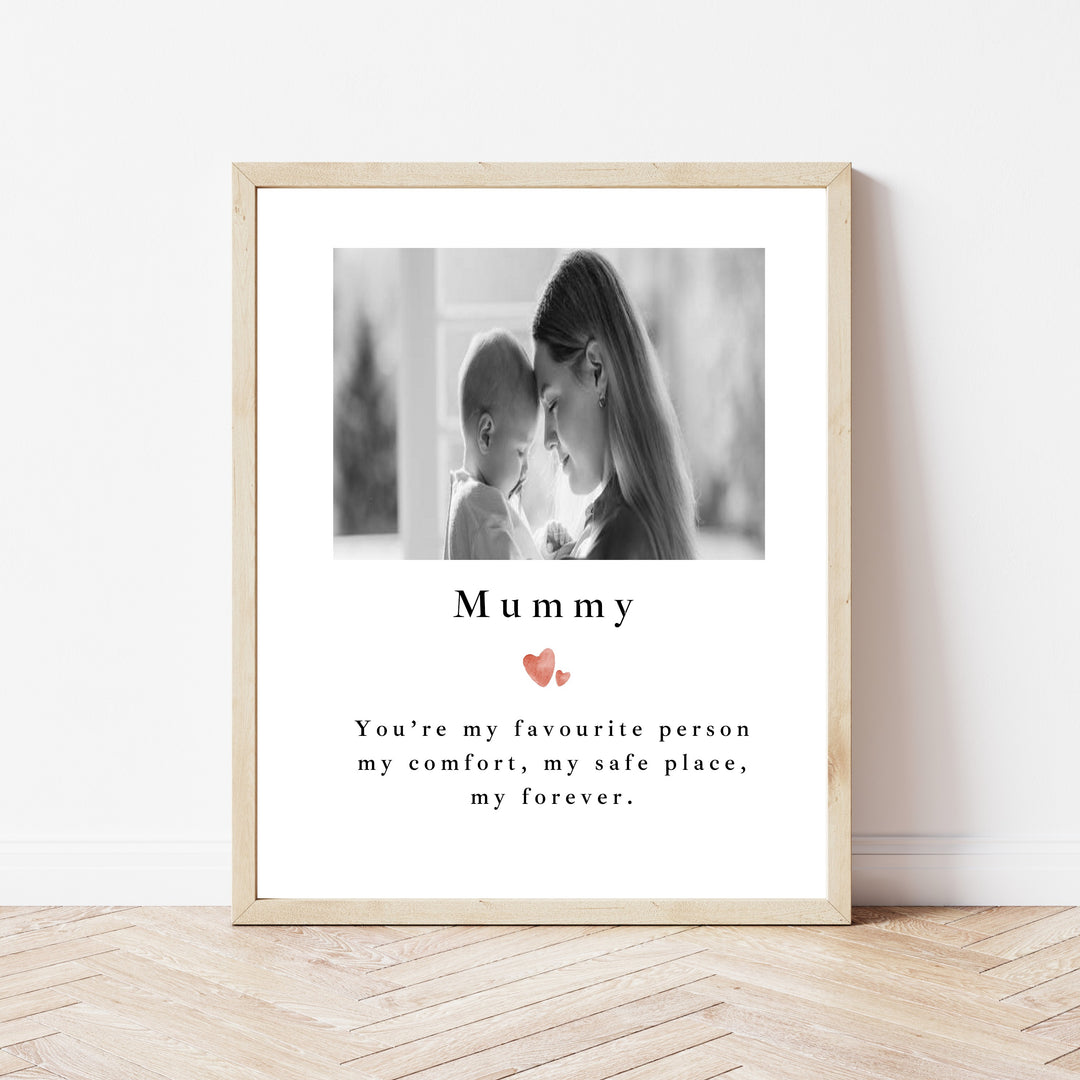 Personalised Mummy You're My Favourite Mother's Day Poster
