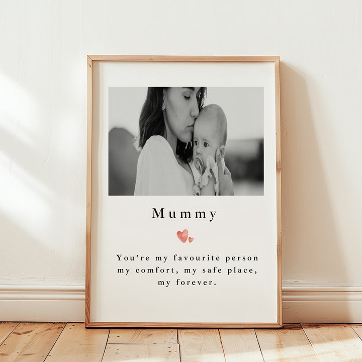 Personalised Mummy You're My Favourite Mother's Day Poster