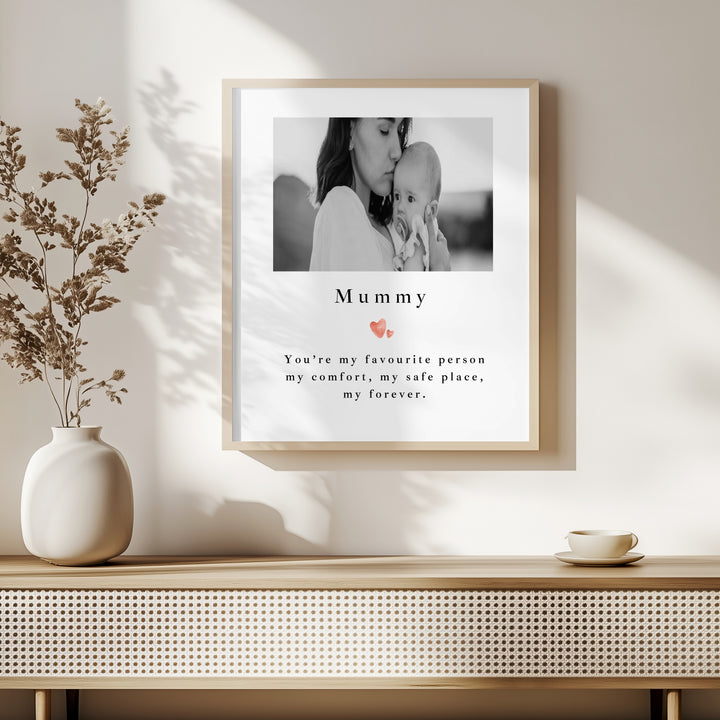 Personalised Mummy You're My Favourite Mother's Day Poster