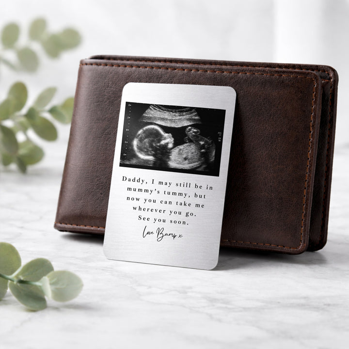 Personalised Baby Scan Take Me Anywhere You Go  Wallet Card
