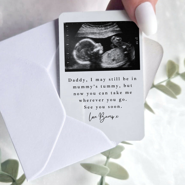 Personalised Baby Scan Take Me Anywhere You Go  Wallet Card