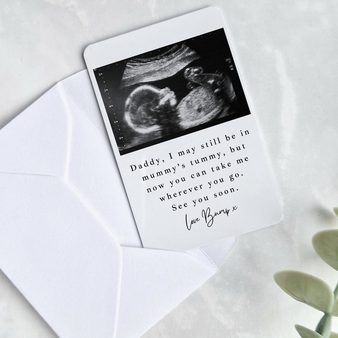 Personalised Baby Scan Take Me Anywhere You Go  Wallet Card