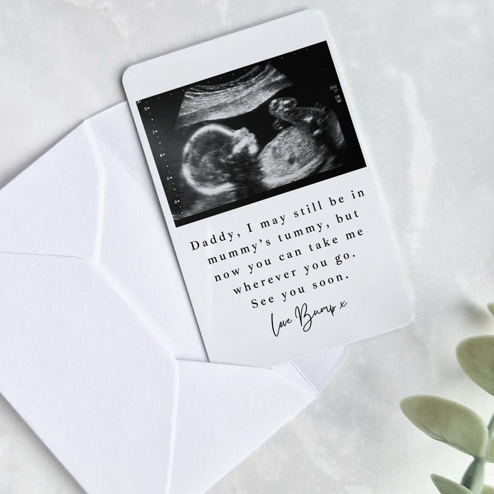Personalised Baby Scan Take Me Anywhere You Go  Wallet Card