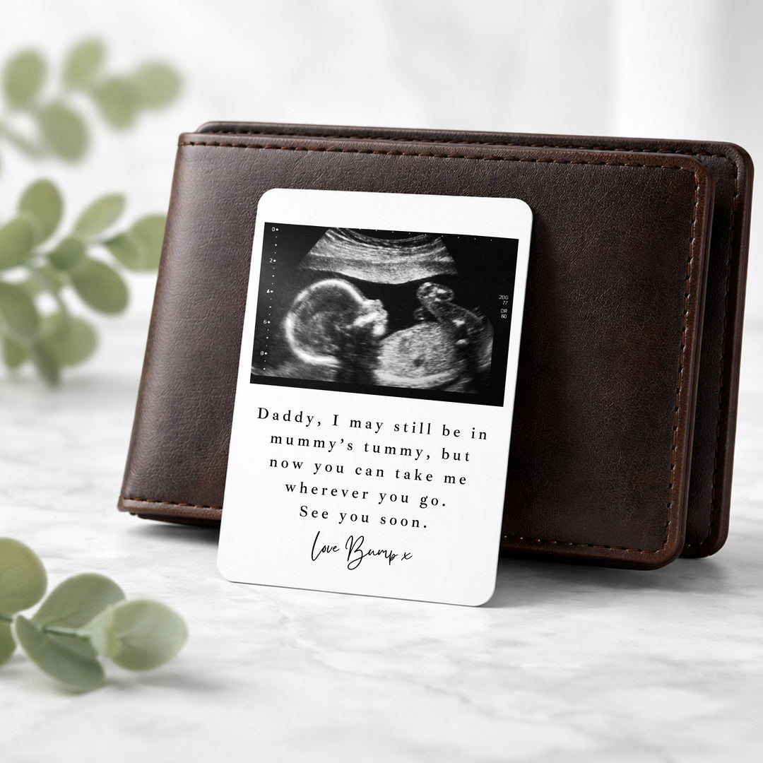 Personalised Baby Scan Take Me Anywhere You Go  Wallet Card