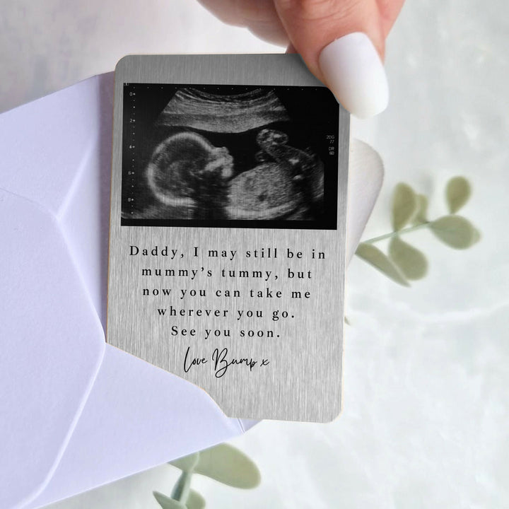Personalised Baby Scan Take Me Anywhere You Go  Wallet Card