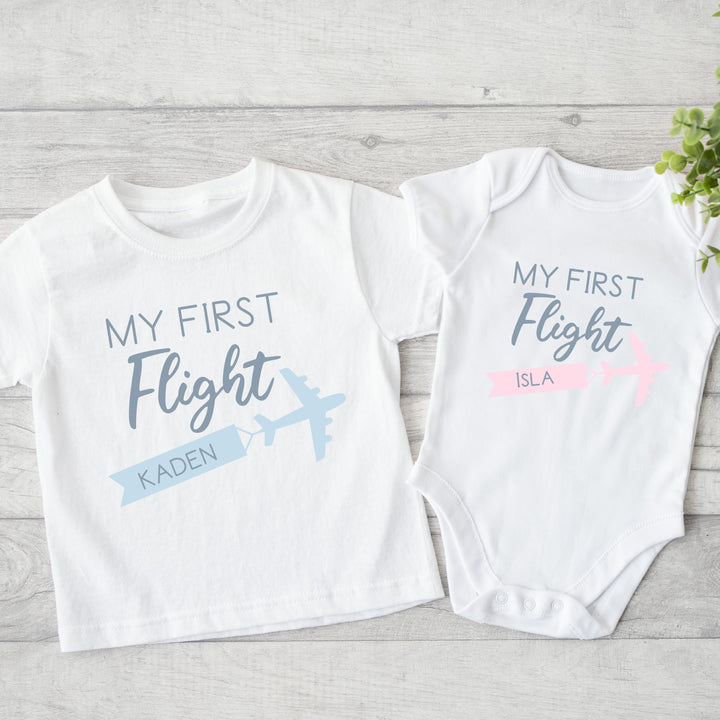 My First Flight Outfit | Babygrow Vest T-shirt