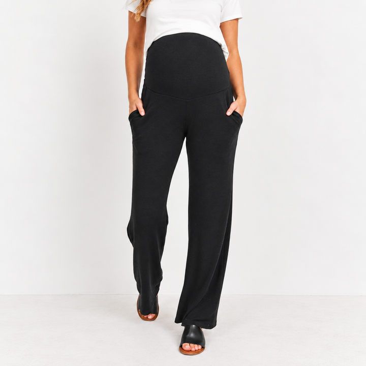 Straight Leg Maternity Terry Lounge Pants