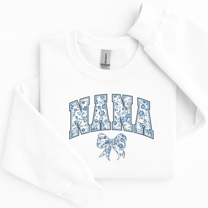 Blue Bow Nana T-shirt/Sweatshirt