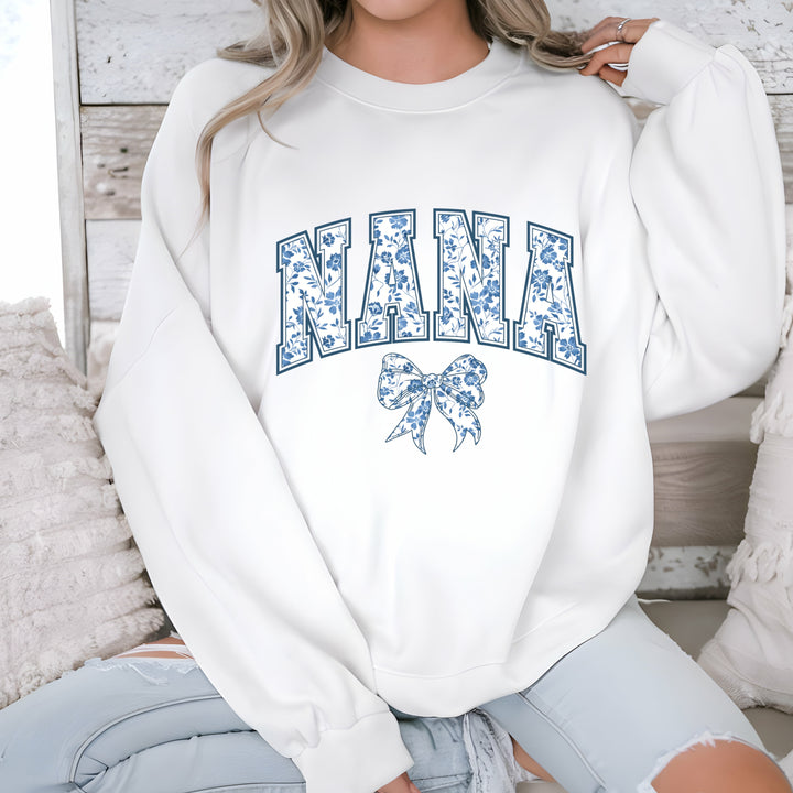 Blue Bow Nana T-shirt/Sweatshirt
