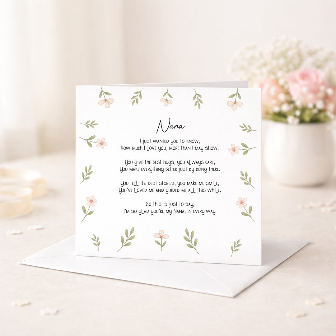 Nana Poem Mother's Day Card
