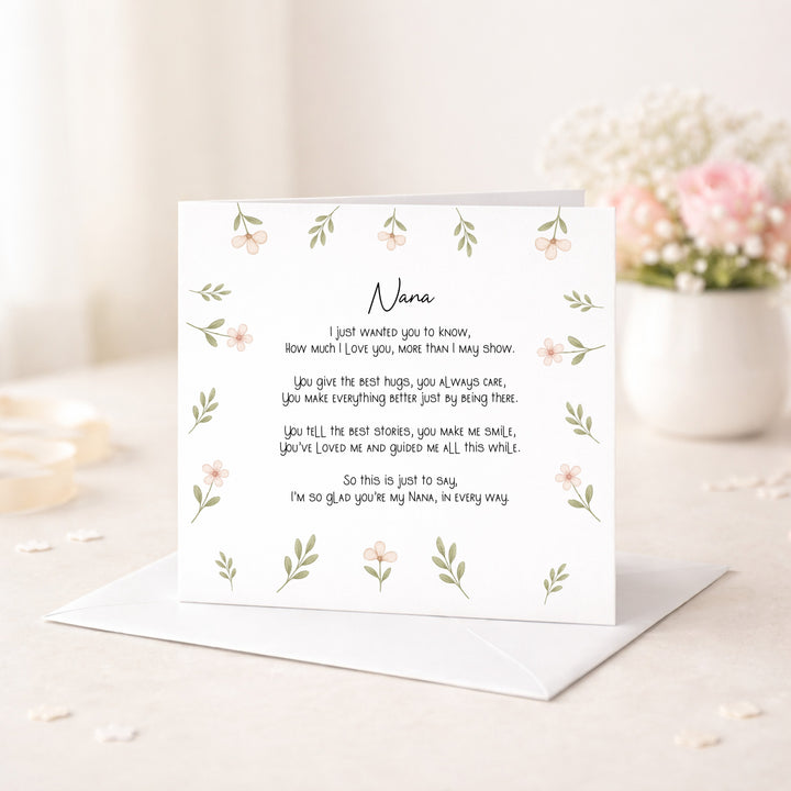 Nana Poem Mother's Day Card