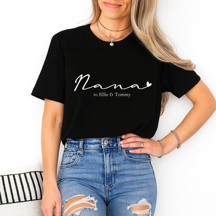 Personalised Nana to T-shirt