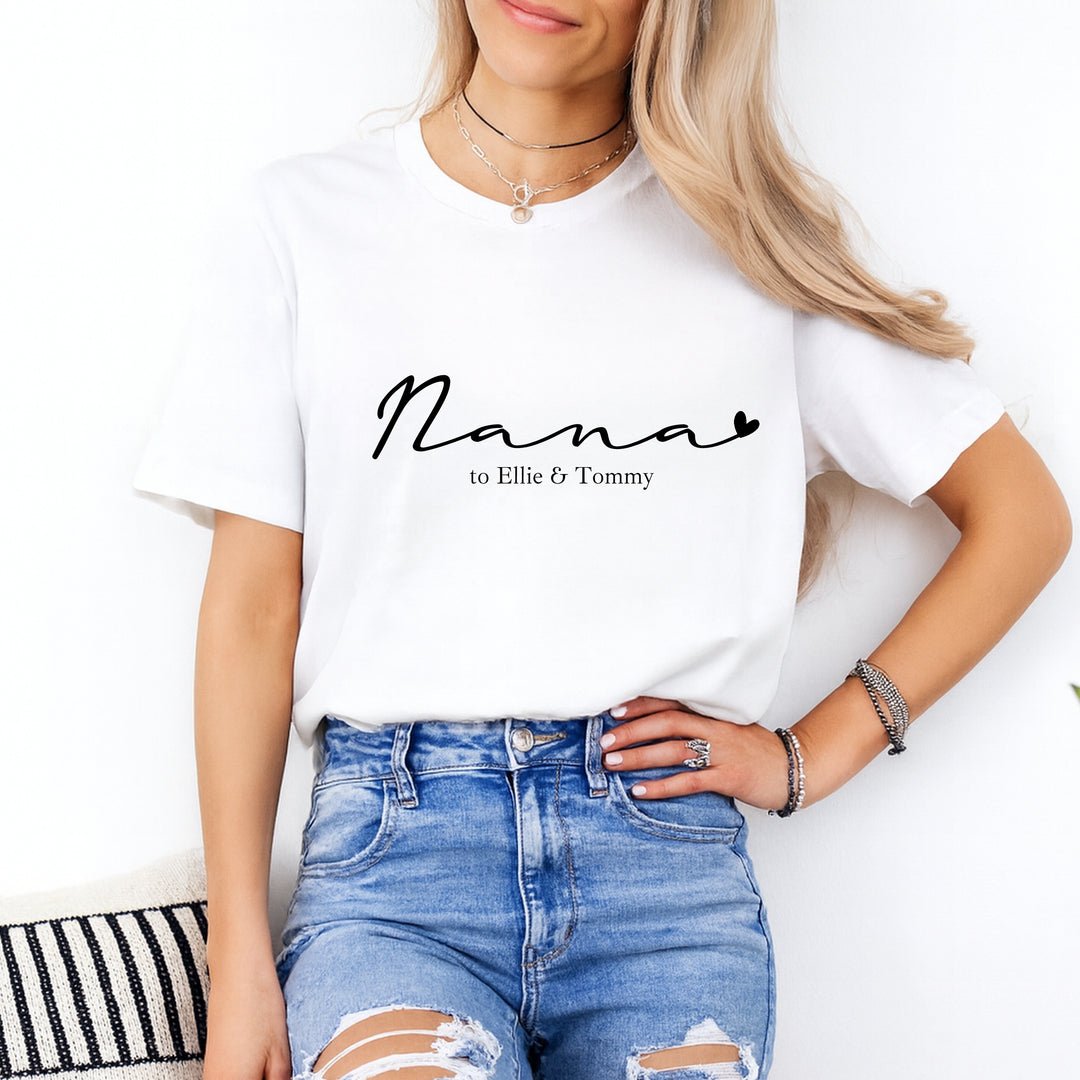 Personalised Nana to T-shirt