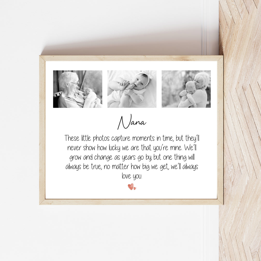 Personalised Nana We Love You Mother's Day Poster
