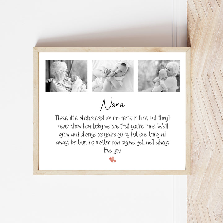 Personalised Nana We Love You Mother's Day Poster
