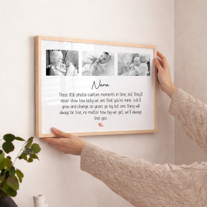 Personalised Nana We Love You Mother's Day Poster