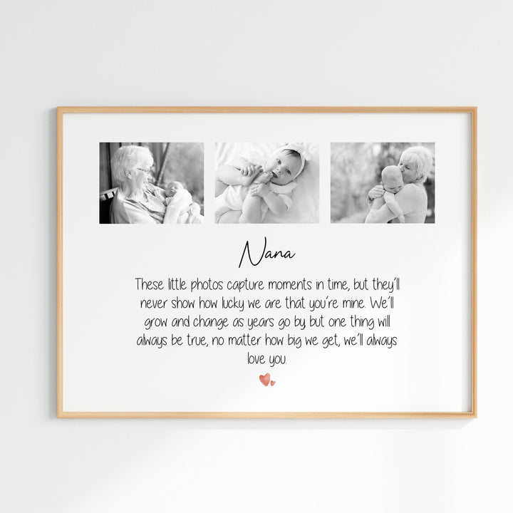 Personalised Nana We Love You Mother's Day Poster