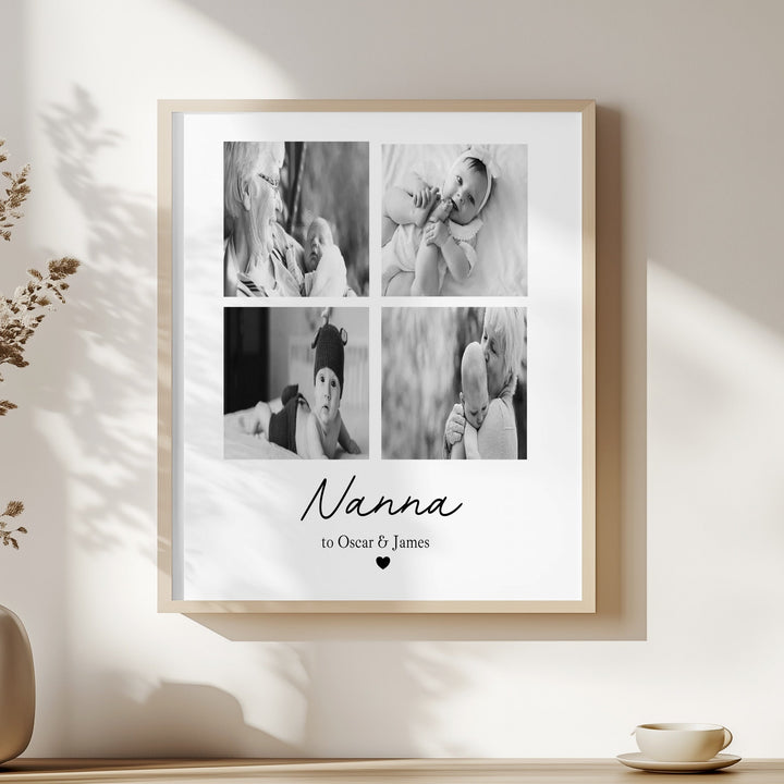 Personalised Nana Photo Mother's Day Poster