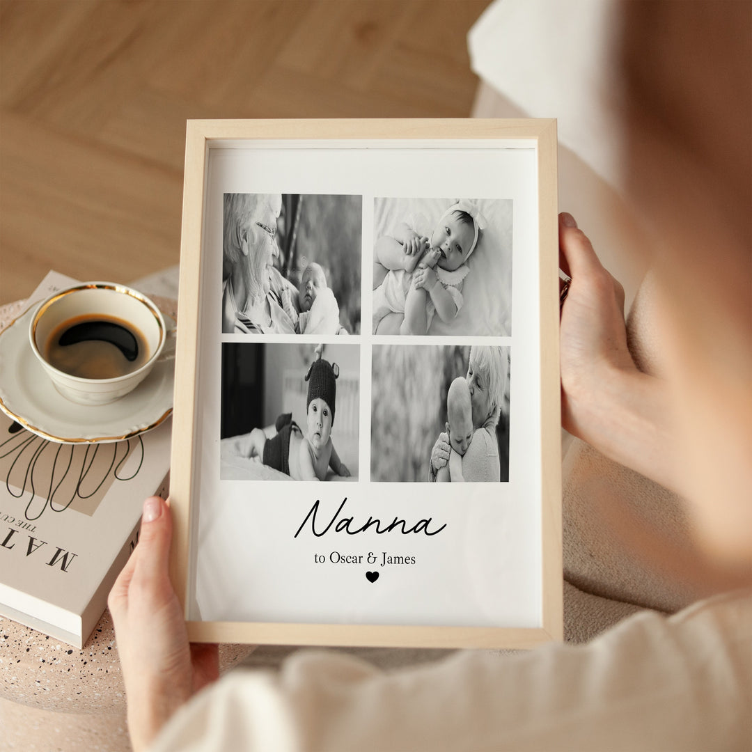 Personalised Nana Photo Mother's Day Poster