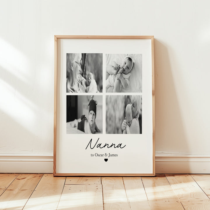Personalised Nana Photo Mother's Day Poster