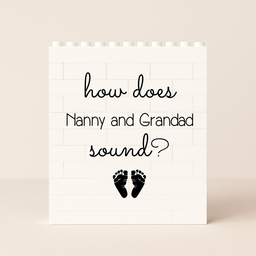 Personalised How Does Nanny & Grandad Sound? Building Blocks