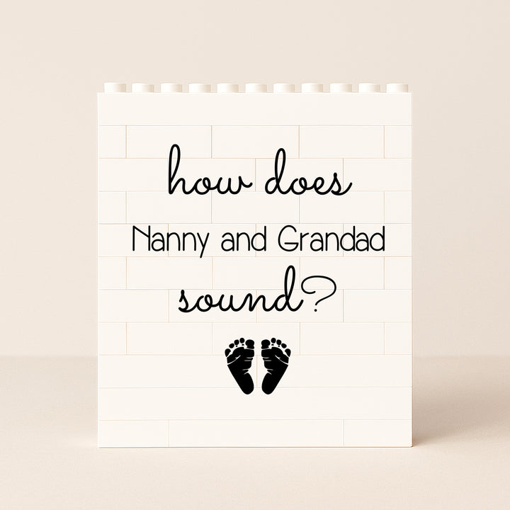 Personalised How Does Nanny & Grandad Sound? Building Blocks