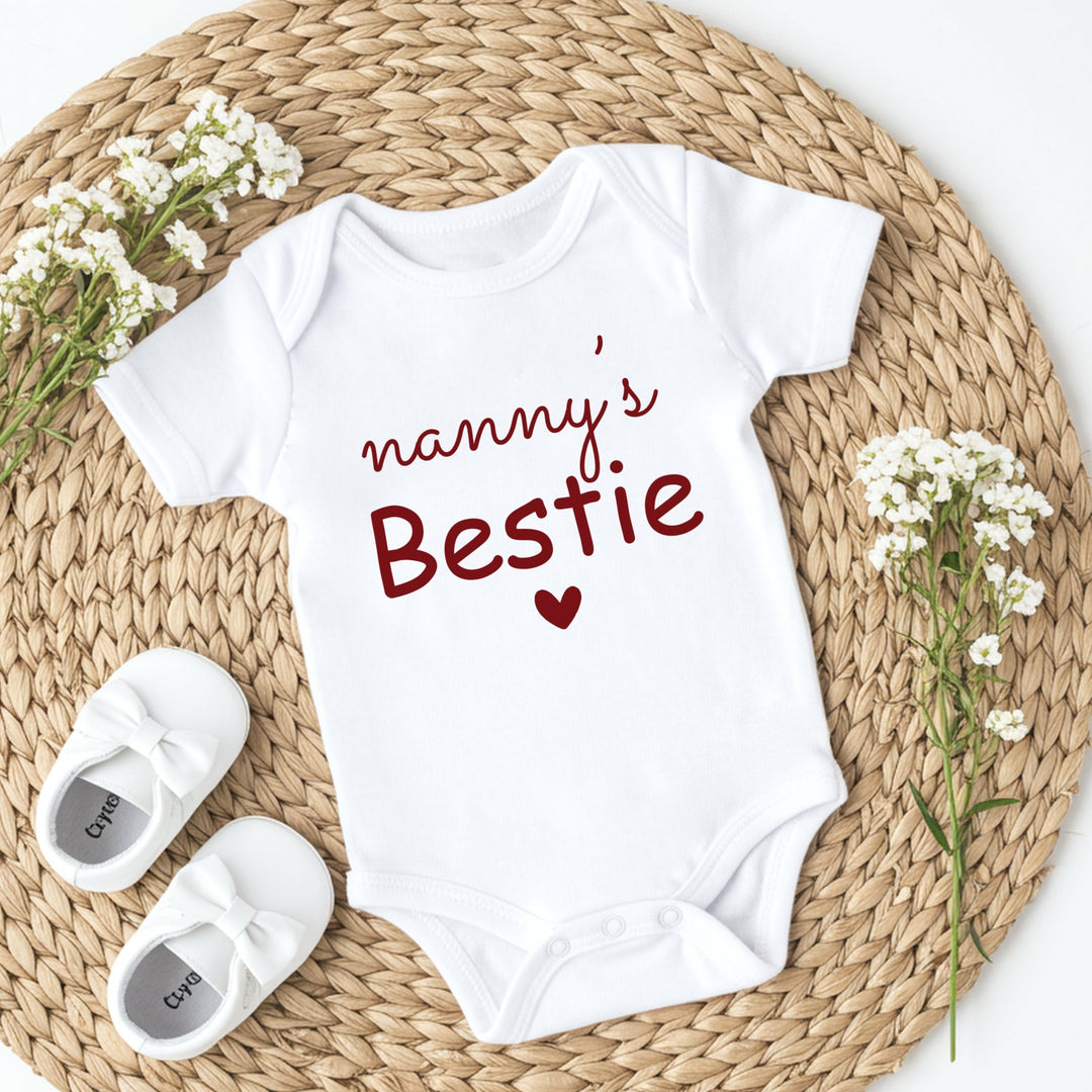 Nanny's Bestie Maroon Matching Outfits