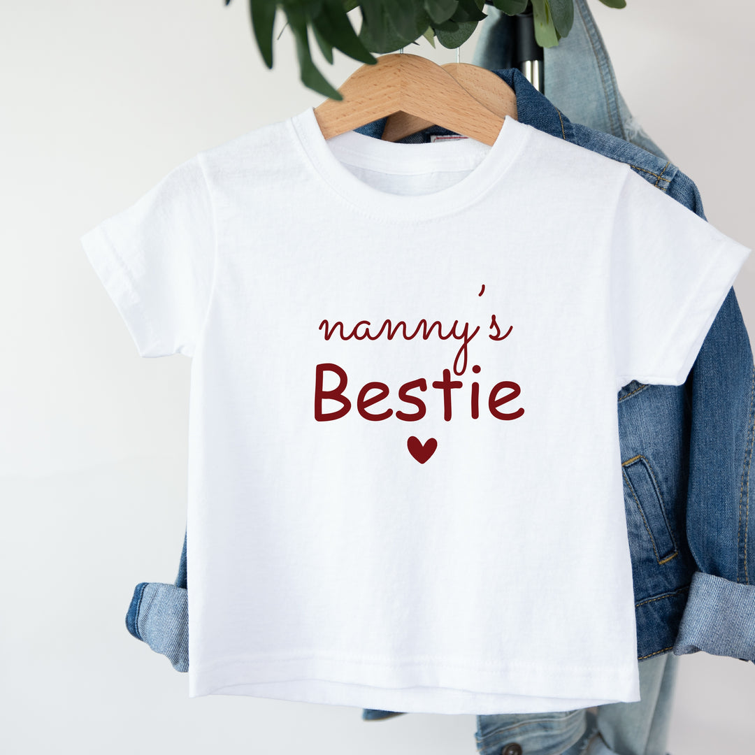 Nanny's Bestie Maroon Matching Outfits