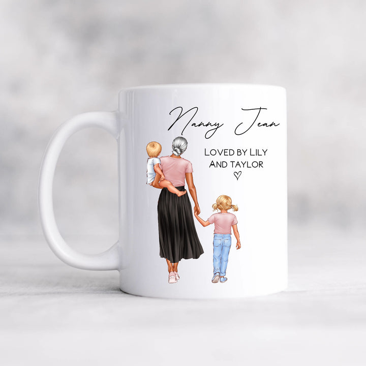 Nanny Loved By Grandkids Personalised Mug